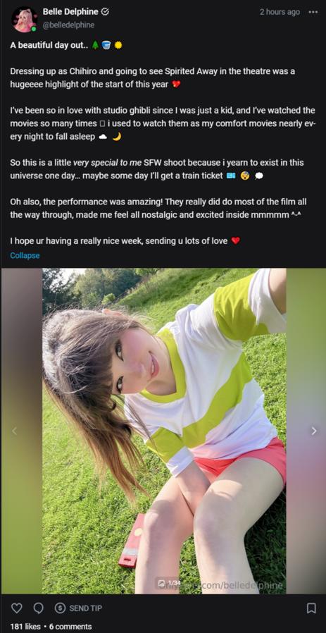 Belle Delphine leaked photo 1217